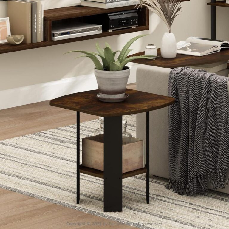 🔥 2-Tier Modern Open-Shelf End Table