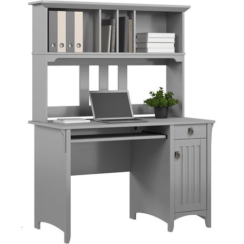 🔥 Bush Home Salinas Computer Desk with Hutch | Study Table with Drawers, Cabinets & Pullout Keyboard/Laptop Tray | Modern   — $97.99  (was $270)