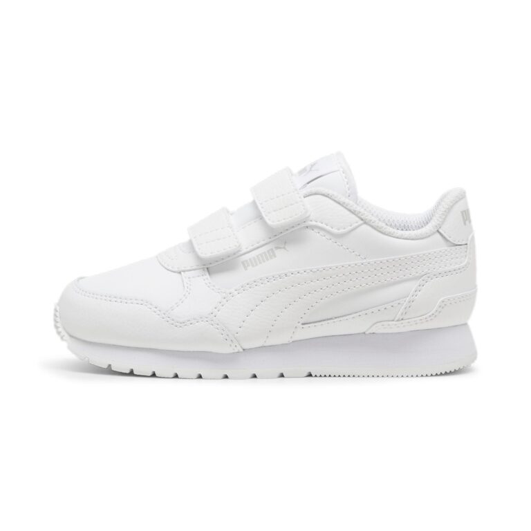 🔥 Puma Unisex-Child ST Runner Hook and Loop, Puma White-Cool Light Gray  — $27.99  (was $53.00)