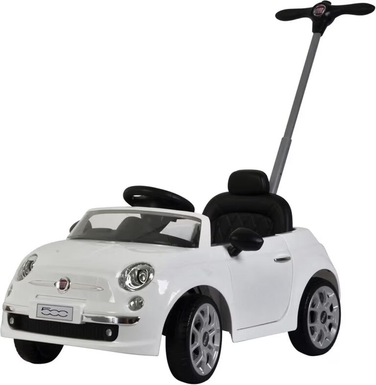 🔥 Best Ride On Cars Fiat 500 Push Car, with Stroller, Adjustable Footrest and Handle, Horn, Music, Stable Wheels, For Kids  — $109  (was $122)