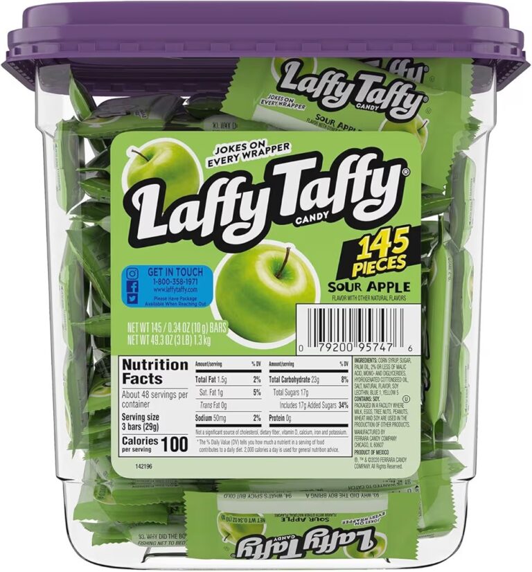 🔥 Laffy Taffy Candy, Sour Apple Flavor, 145 Pieces  — $16  (was $24)