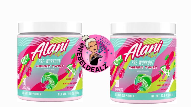 🔥 Alani Nu Pre Workout Powder Cherry Twist, Amino Energy Boost, Endurance Supplement, Sugar Free, 200mg Caffeine, L-Theani  — $38  (was $79)