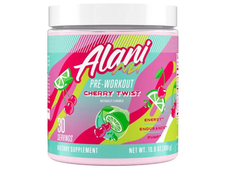 🔥 Alani Nu Pre Workout Powder Cherry Twist, Amino Energy Boost, Endurance Supplement, Sugar Free, 200mg Caffeine, L-Theani  — $38  (was $79)