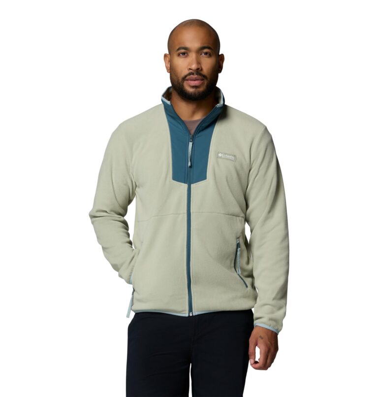 🔥 Columbia Men’s Sequoia Grove Full Zip Fleece Jacket, Safari/Everblue  — $42.80  (was $75.00)