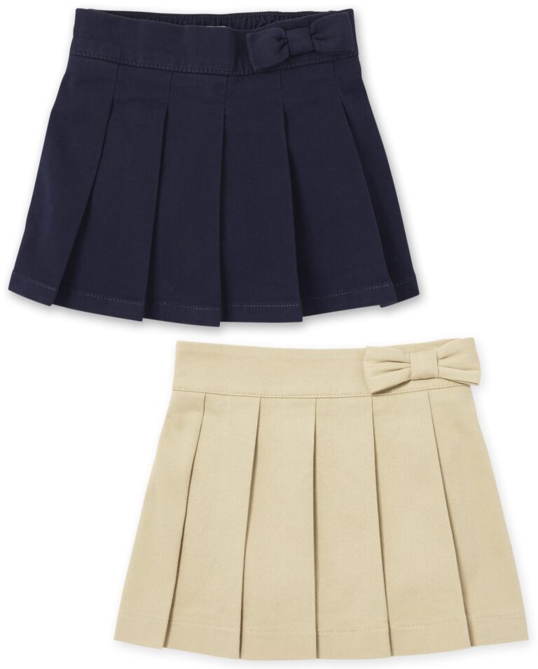 🔥 The Children’s Place girls And Toddler Pleated Skort Shorts, Sandy/Tidal 2 Pack  — $15.98  (was $39.95)