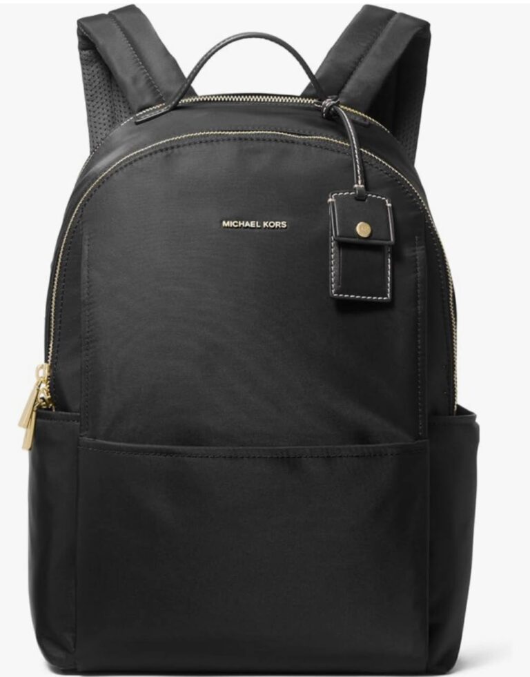 🔥 Michael Kors Sable Large Backpack, Gold-Tone Hardware/Milano Nylon/Black  — $97  (was $279)