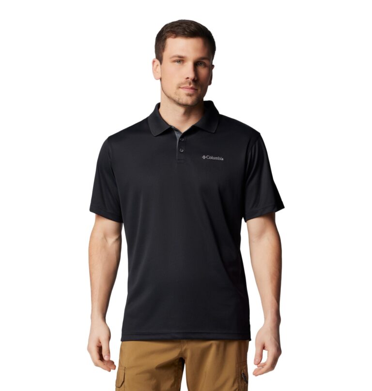 🔥 Columbia Mens Utilizer Short Sleeve Polo, Black  — $25.00  (was $50.00)