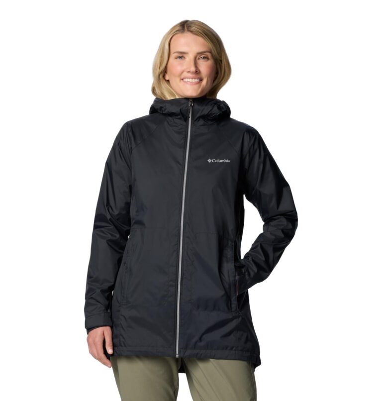 🔥 Columbia Womens Switchback II Lined Long Rain Jacket, Black  — $50.00  (was $100.00)