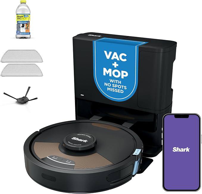 🔥 Shark Matrix Plus 2in1 Robot Vacuum & Mop with Sonic Mopping, Matrix Clean, Home Mapping, HEPA Bagless Self Empty Base,   — $269  (was $699)