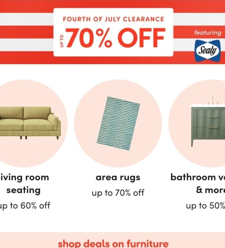 🔥 Wayfair up to  — $135  70% off