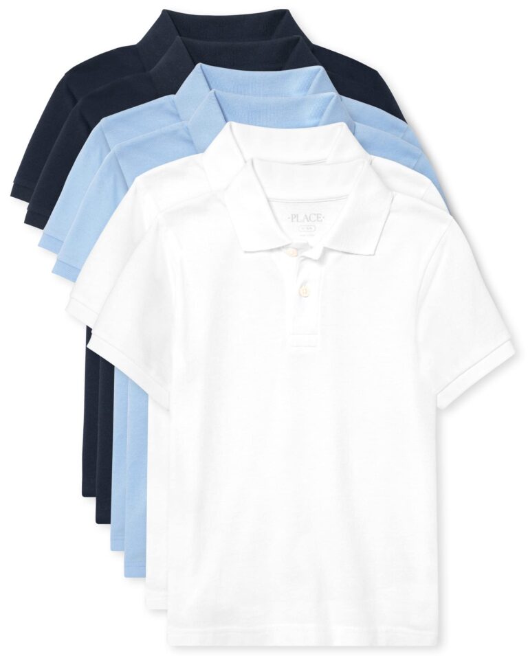 🔥 The Children’s PlaceThe Children’s Place BoysShort Sleeve Pique Polo 6 packBrook/Nautico/WhiteLarge (10/12)  — $26.34  (was $68.44)