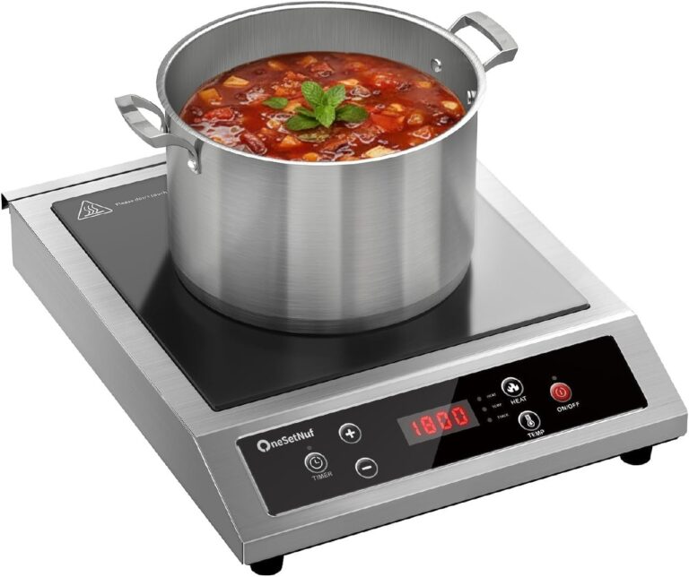 🔥 Stainless Steel Induction Cooktop, Professional-Grade Portable Induction Burner with  — $69.49  (was $375.49)