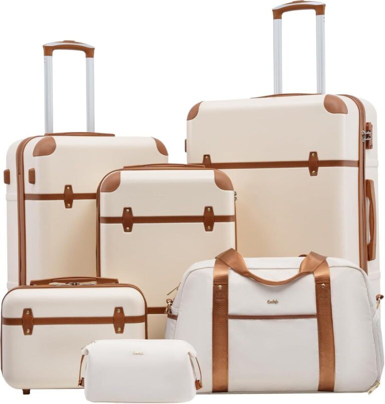 🔥 6-Piece Hardside Luggage Set