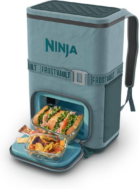 🔥 Ninja Backpack Cooler | FrostVault Go 24 Can Soft Cooler | Leakproof Zipper with Built in Can Opener, 2 Ice Packs & Dry   — $99  (was $199)