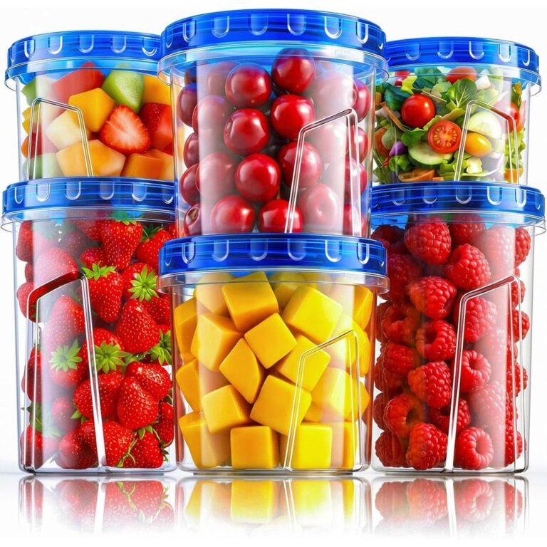 🔥 Freezer Food Storage Containers, 6 Pack (33/24/17oz)  — $9  (was $18.99)
