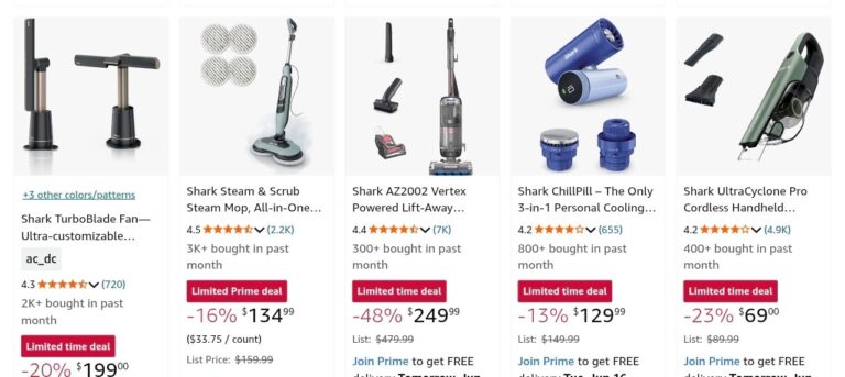 🔥 Score on tons of Shark markdowns featuring vacuums, mops, hair tools, & more up to