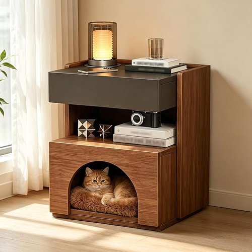 🔥 Wooden Cat House Side Tables  — $120.99