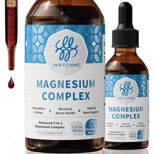 🔥 MATCHME Liquid Magnesium Complex – High Absorption Magnesium Glycinate, Citrate & Malate Drops with L-Theanine & B12 – S  — $4.99  (was $22)