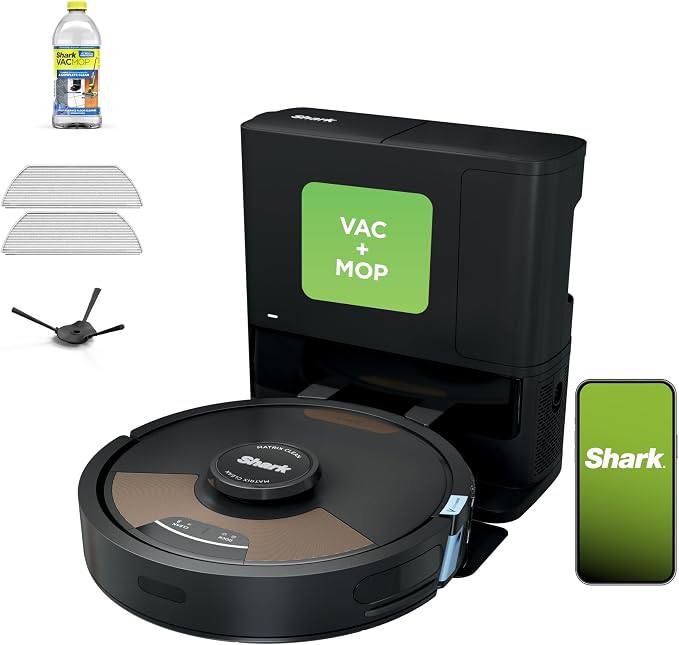 🔥 Shark Matrix Plus 2in1 Robot Vacuum & Mop with Sonic Mopping, Matrix Clean, Home Mapping, HEPA Bagless Self Empty Base,   — $299  (was $699)