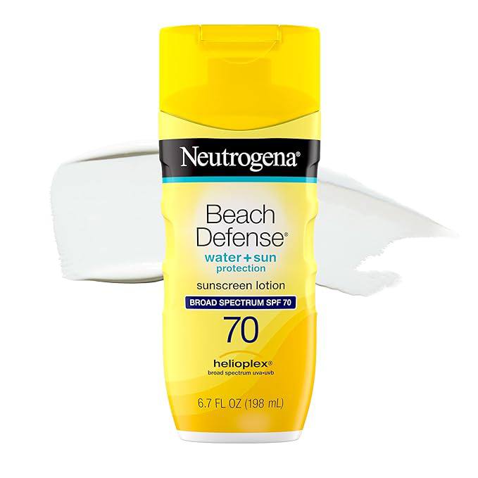 🔥 Neutrogena Beach Defense Sunscreen Lotion SPF 70 Broad Spectrum UVA UVB Protection Lightweight Water Resistant up to 80   — $3  (was $13)