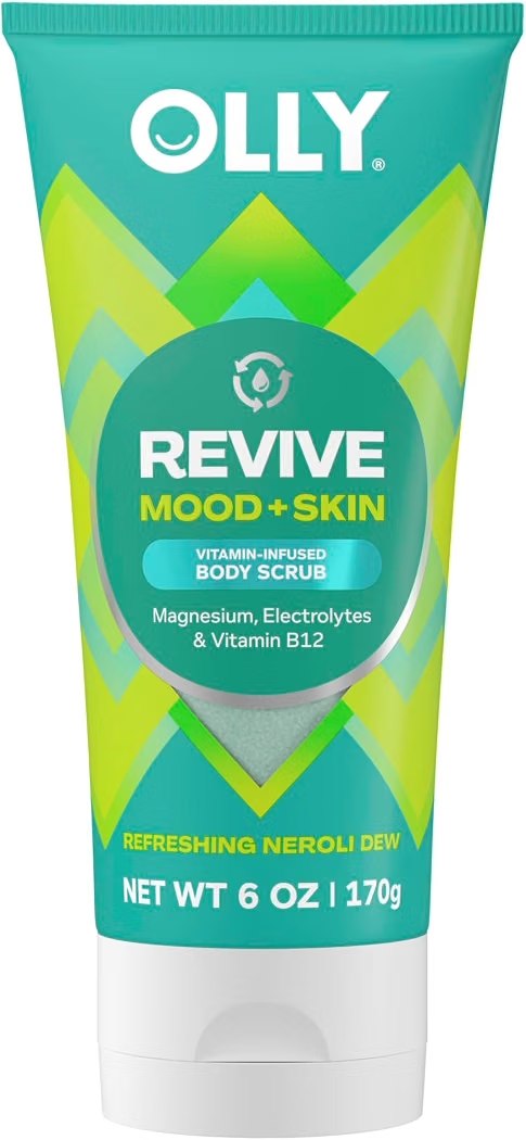 🔥 OLLY Revive Body Scrub with Magnesium, Electrolytes & Vitamin B12– Nourishing Cleanser for Skin Exfoliation, Barrier Rep  — $2  (was $9)