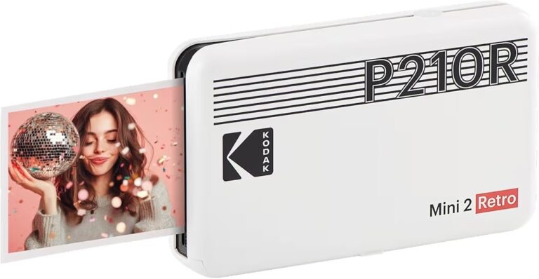 🔥 KODAK Mini 2 Retro 2×3 Portable Photo Printer, 8 Sheets, Bluetooth Smartphone Printer for iPhone & Android, Instant Colo  — $68  (was $94)