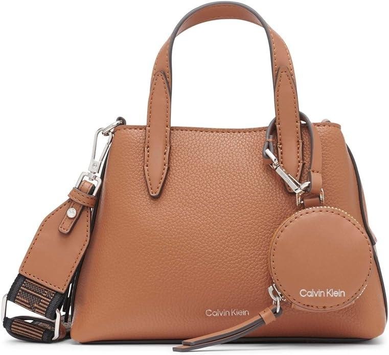 🔥 Calvin Klein Women’s Millie 2 in 1 Triple Compartment Mini Satchel Crossbody