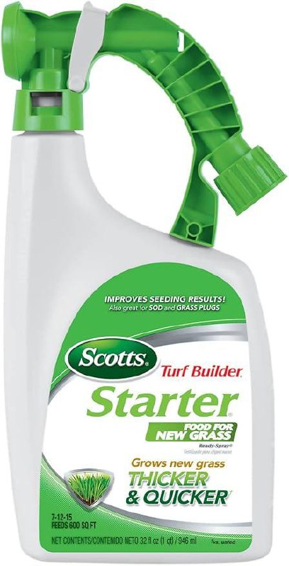 🔥 Scotts Turf Builder Starter Food for New Grass Ready-Spray, 32 fl. oz. | Use on Newly Seeded Lawns or After Installing S  — $10  (was $21)