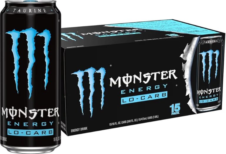 🔥 Monster Energy, Lo-Carb Monster, Low Carb Energy Drink, 16 Ounce  — $15  40% off