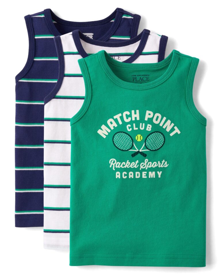 🔥 The Children’s Place,Baby Boys,and Toddler Assorted Sleeveless Tank Tops,Soft White 3  — $10.86  (was $29.95)