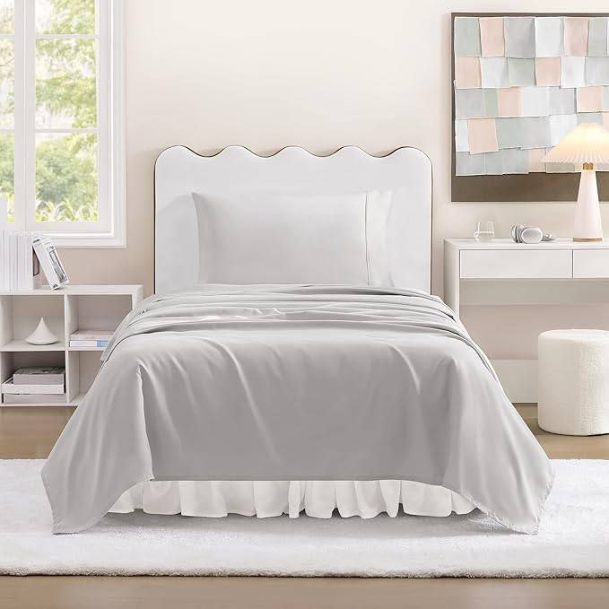 🔥 UGG Twin Sheet Set, 3-Piece Luxury Cooling Twin Sheets Set, Deep Pockets, Premium Bedding with 1 Pillow Sham, Machine Wa