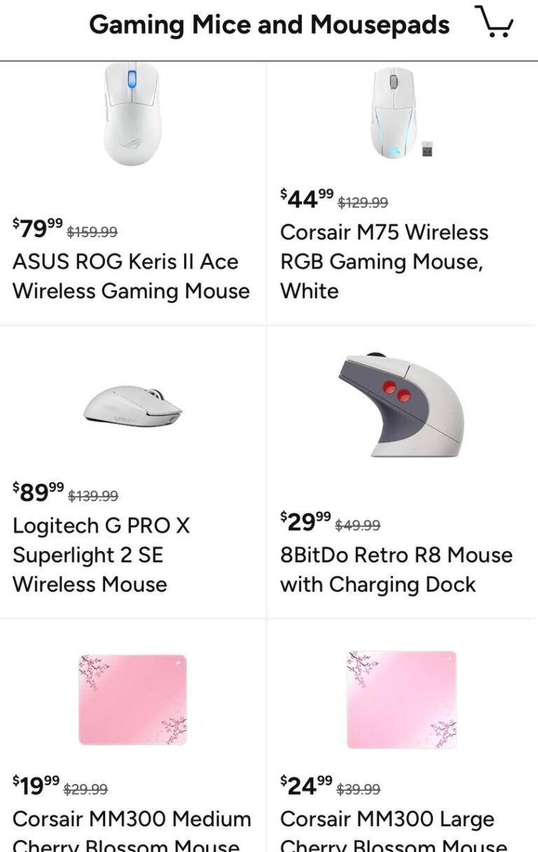 🔥 Gaming Mice and Mousepads  — $5