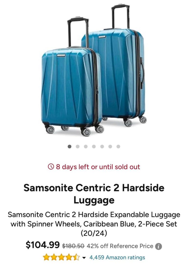 🔥 Samsonite Centric 2 Hardside Luggage  — $104.99