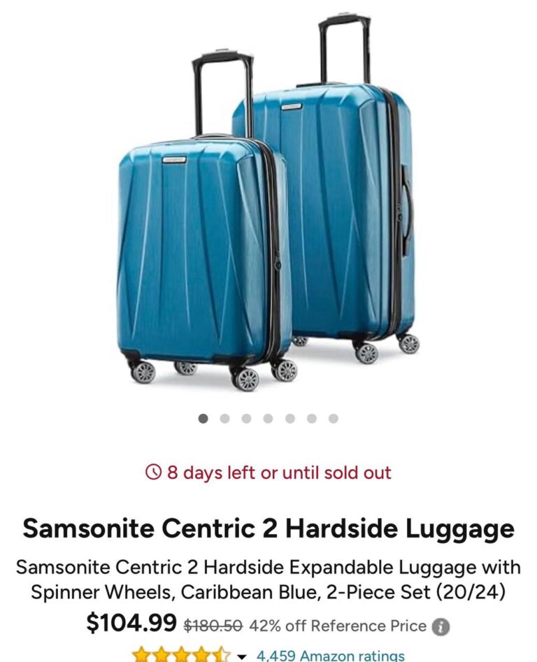 🔥 Samsonite Centric 2 Hardside Luggage  — $104.99