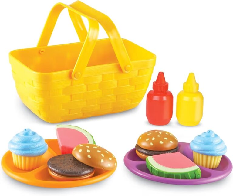 🔥 Learning Resources New Sprouts Picnic Set – 15 Pieces, Ages 18+ months Pretend Play Food for Toddlers, Preschool Learnin  — $13  (was $34)