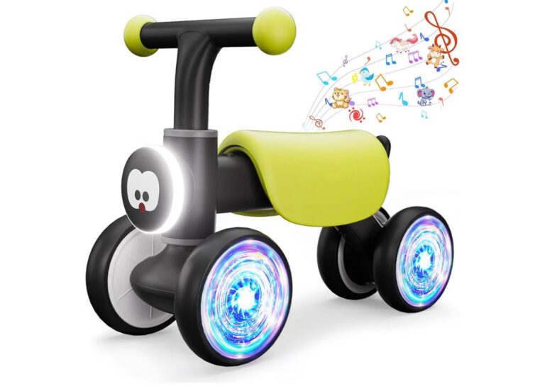 🔥 Colorful Glow Wheel Toddler Balance Bike,Baby Toys  — $27  (was $55)