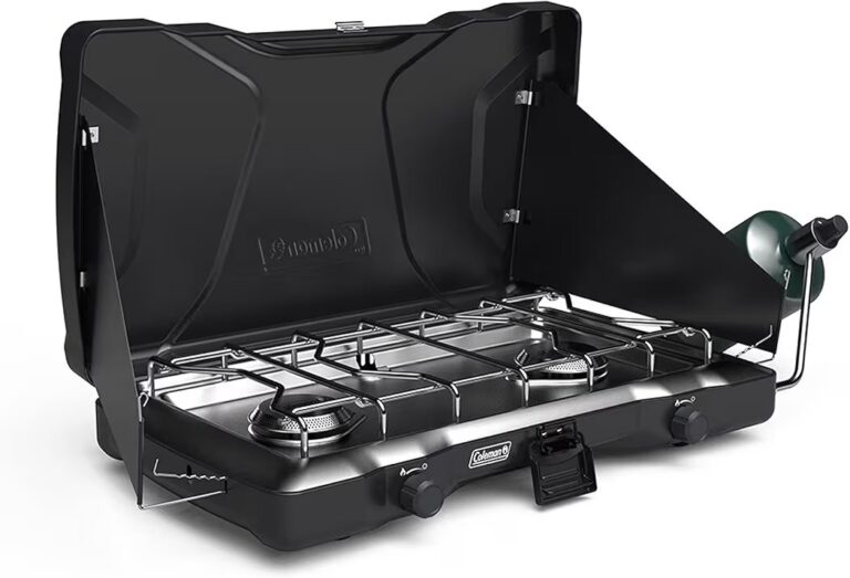 🔥 Coleman Triton 2-Burner Propane Stove, Portable Camping Cooktop with 2 Adjustable Burners & Wind Guards, 22,000 BTUs of   — $83  (was $129)