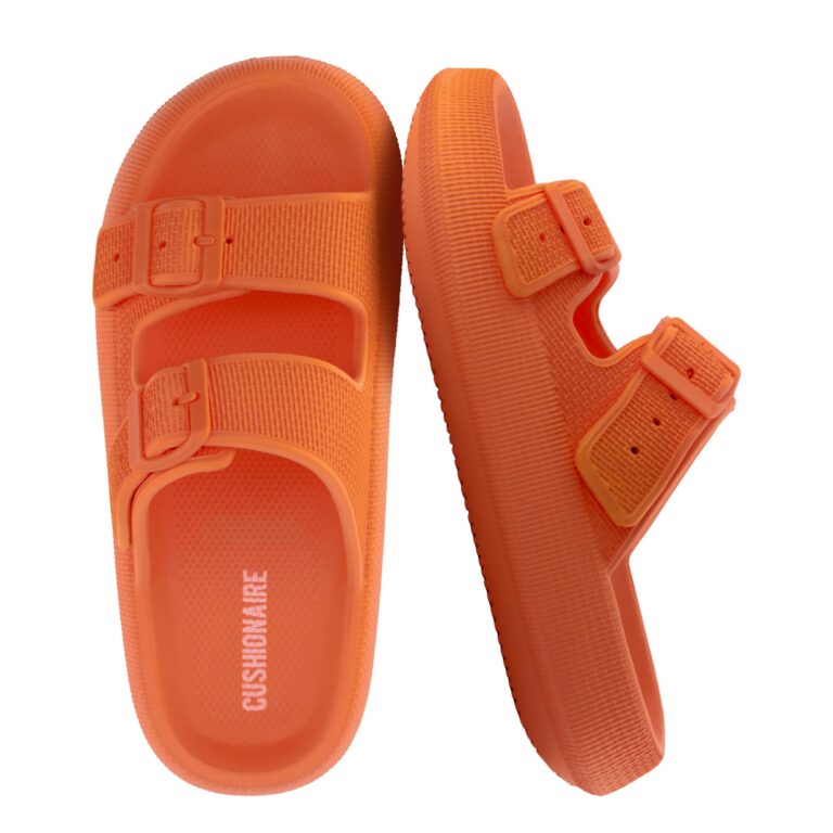 🔥 CUSHIONAIRE Fame Pillow Recovery Sandals for Women, Adjustable Double Buckle Waterproof EVA Cloud Slides  — $26.99  (was $39.99)