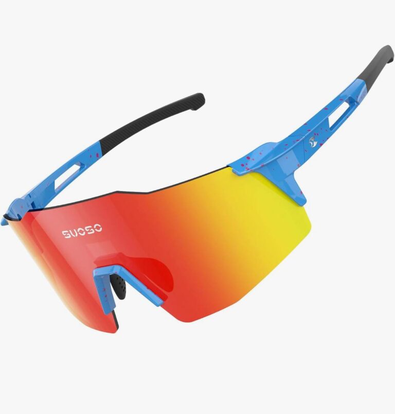 🔥 suoso Sports Cycling Sunglasses for Men: Lightweight UV Protection Polarized Sun Glasses for Youth Baseball Softball Run  — $6  (was $23)