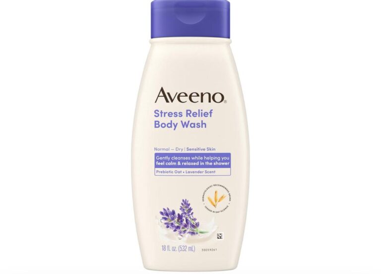🔥 Aveeno Stress Relief Body Wash with Nourishing Oat & Lavender Scent for Sensitive Skin, Gently Cleanses & Helps You Feel  — $5  (was $11)