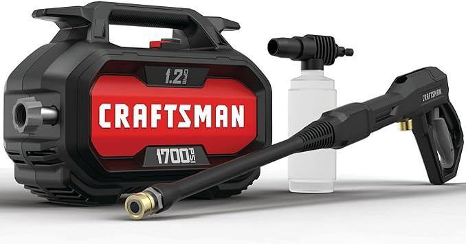 🔥 CRAFTSMAN Electric Pressure Washer, Cold Water, Lightweight Corded Power Washer for Cars, Driveways, Patio and Garage, P  — $89  (was $119)