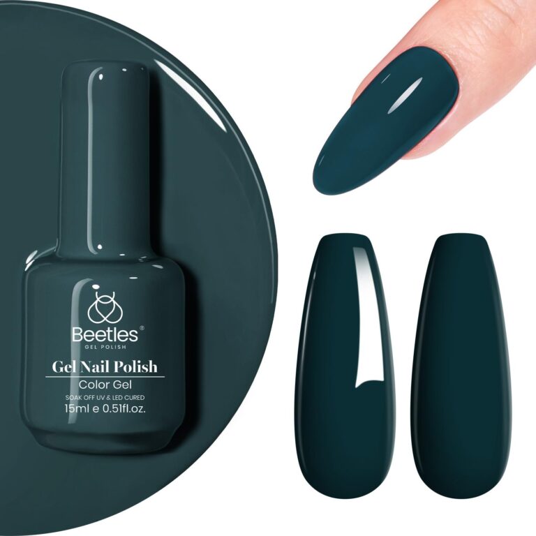 🔥 Beetles Dark Teal Gel Nail Polish Gel Polish 15ml Aegean Dark Navy Blue Jewel Tone  — $5.59  (was $12.99)