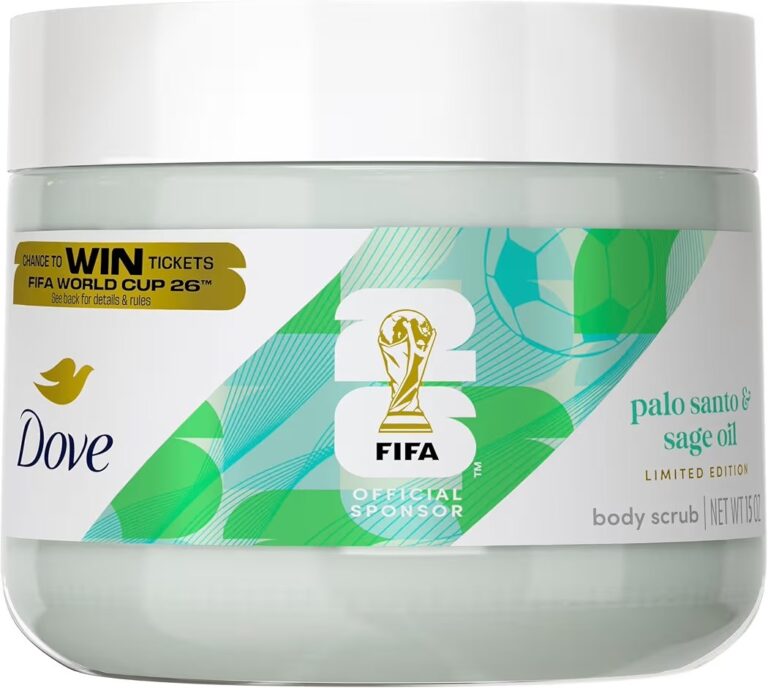 🔥 Dove FIFA World Cup 2026 Limited Edition Moisturizing Body Scrub – Palo Santo & Sage Oil, pH‑Balanced Whipped Exfoliator  — $3  (was $7)