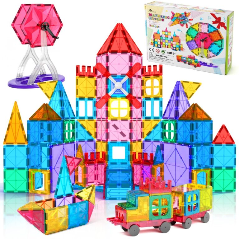 🔥 Jasonwell 100pcs Magnetic Tiles Building Blocks Set for Boys Girls Preschool Educational  — $31.99  (was $69.99)