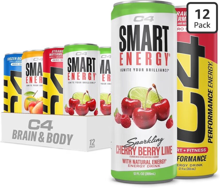 🔥 C4 Energy & Smart Energy Drinks Variety Pack, Sugar Free Pre Workout Performance Drink With No Artificial Colors or Dyes  — $8  (was $22)