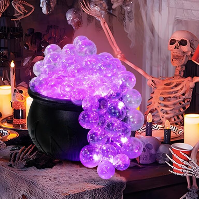 🔥 ORIENTAL CHERRY Halloween Decorations Indoor – DIY Bubbling Cauldron Set – Black Plastic Bowl Hocus Pocus Party Decorati  — $20  (was $35)