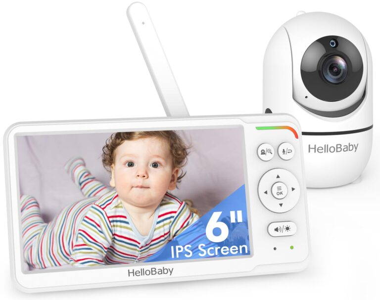 🔥 HelloBaby Baby Monitor 6″ World First IPS Screen 30H Battery, Secure No WiFi  — $56.98  (was $109.99)