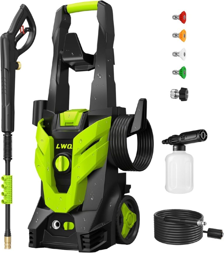 🔥 Pressure Washer, Power Washer with 4 Quick Connect Nozzles 1 Foam Cannon  — $113.99  (was $199.99)