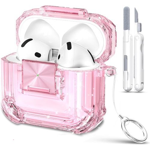 🔥 Apple AirPods 4 Cases (Transparent Pink)  — $5.99