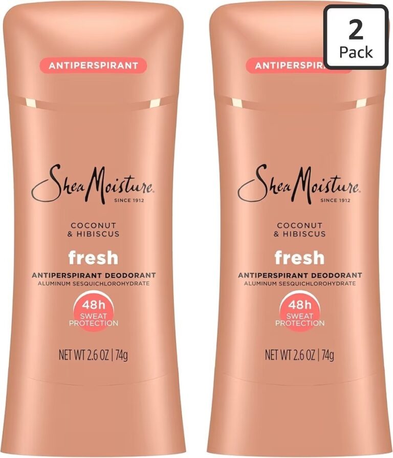 🔥 SheaMoisture Antiperspirant Deodorant Stick Fresh Coconut & Hibiscus 2 Count for 48HR Sweat & Odor Protection with No Pa  — $8  (was $19)